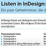 Listen in InDesign
